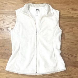 Patagonia white fleece vest